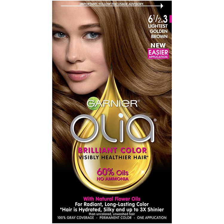 Olia Brilliant Color Hair Color 6.1/2.3 Lightest Golden Brown